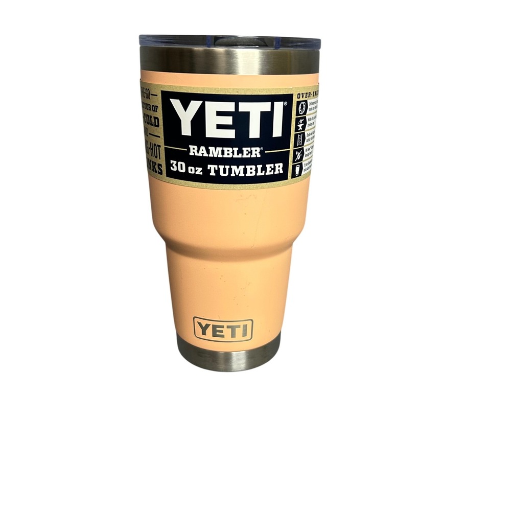 YETI Rambler 30 oz Tumbler Lowcountry Peach MagSlider Lid NEW with FLAWS